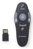Gembird WP-L-11 wireless presenter RF Black