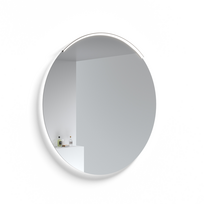 Veidrodis Kame Universal 100cm su aliuminio LED fono apšvietimu Mirror MR-C05/100-100/SV-AL