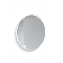 Veidrodis Kame Universal 80cm su aliuminio LED fono apšvietimu Mirror MR-C05/80-80/SV-AL