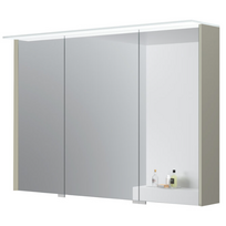 Veidrodis Kame Loft 100 su 3 veidrodinėmis durimis, LED apšvietimu ir jutikliu Soft Cashmere MC3DML/100-70/D06-LFT