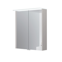 Veidrodis Kame Loft 60 su 2 veidrodinėmis durimis, LED apšvietimu ir jutikliu Pearl Grey MC3DML/60-70/D37-LFT