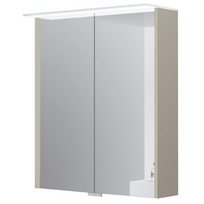 Veidrodis Kame Loft 60 su 2 veidrodinėmis durimis, LED apšvietimu ir jutikliu Soft Cashmere MC3DML/60-70/D06-LFT