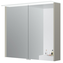 Veidrodis Kame Loft 80 su 2 veidrodinėmis durimis, LED apšvietimu ir jutikliu Soft Cashmere MC3DML/80-70/D06-LFT