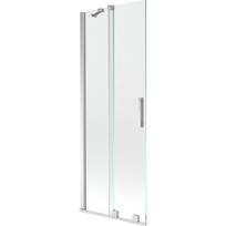 Mexen Velar 2-dalių stumdomi vonios durys, 75 x 150 cm, permatomos, chromuotos - 896-075-000-01-01