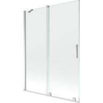 Mexen Velar 2-dalių vonios užtvara, stumdoma 130 x 150 cm, permatoma, chromuota - 896-130-000-01-01