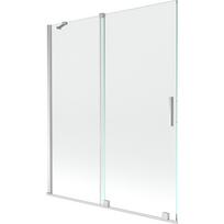 Mexen Velar dvivėris vonios uždanga 140 x 150 cm, permatoma, chromuota - 896-140-000-01-01