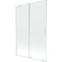 Mexen Velar vonios uždanga su 2 varčiais, 120 x 150 cm, skaidri, balta - 896-120-000-01-20