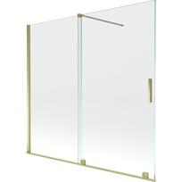 Mexen Velar dviejų dalių stumdomas vonios ekranas 170 x 150 cm, permatomas, auksinis - 896-170-000-01-50