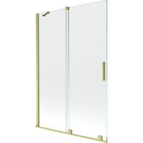 Mexen Velar 2 dalių stumdomas vonios ekranas 120 x 150 cm, permatomas, šlifuotas auksas - 896-120-000-01-55