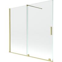 Mexen Velar stacionarus vonios ekranas, 2 plokštės, 170 x 150 cm, skaidrus, auksinė šepečiuota apdaila - 896-170-000-01-55