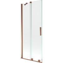 Mexen Velar dviejų dalių slankus vonios ekranas 85 x 150 cm, permatomas, rožinis auksas - 896-085-000-01-60