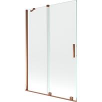 Mexen Velar dušo pertvara 2-durų stumdomas 120 x 150 cm, skaidrus, rožinis auksas - 896-120-000-01-60