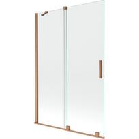 Mexen Velar vonios užuolaida 2 varčių, slankiojanti 120 x 150 cm, permatoma, šlifuota varis - 896-120-000-01-65