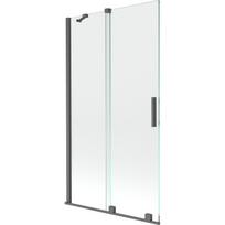 Mexen Velar slenkstis vonios ekranas 2-sparninis ištraukiamas 100 x 150 cm, permatomas, šautuvo pilkšvai šlifuotas