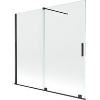 Mexen Velar 2-dalių stumdomas vonios ekranas 170 x 150 cm, skaidrus, juodas - 896-170-000-01-70