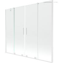 Mexen Velar Duo dviejų durų vonios užuolaida 170 x 150 cm, skaidri, balta - 896-170-000-02-20