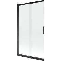 Mexen Fox vonios ekranas, 2-dalių, stumdomas 100 x 150 cm, permatomas, juodas - 891-100-002-70-00