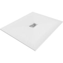 Mexen Hugo stačiakampis dušo padėklas SMC 130 x 100 cm, baltas, nerūdijančio plieno dangtis - 42101013-X