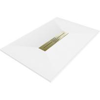 Mexen Toro Stačiakampė dušo padėklas SMC 120 x 90 cm, baltas, auksinė dangtelis - 43109012-G