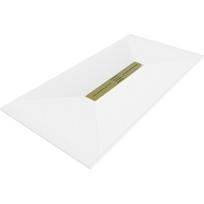 Mexen Toro stačiakampė dušo padėklas SMC 170 x 90 cm, baltas, auksinė maskuotė - 43109017-G