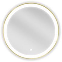 Mexen Esso apšviestas vonios veidrodis, apvalus 60 cm, LED 6000K, antibrangsta, auksinis rėmelis - 9825-060-060-611-50