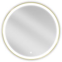 Mexen Esso apšviestas vonios veidrodis, apvalus 80 cm, LED 6000K, nuo rasojimo, auksinis rėmas - 9825-080-080-611-50