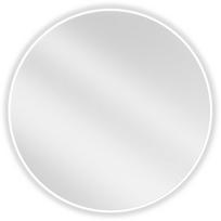 Mexen Loft apvalus vonios veidrodis 80 cm, balta rėmelė - 9850-080-080-000-20