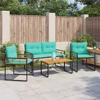 Lauko baldų komplektas su pagalve 4 pcs Turkio