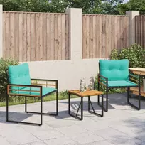 Lauko baldų komplektas su pagalve 3 pcs Turkio