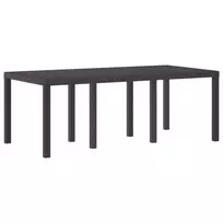 Sodo stalas Ruda 200 x 100 x 73 cm poliratanas