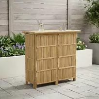 Lauko baro stalas Natūrali 115 x 55 x 105 cm Bambukas