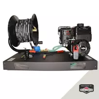 Variklio platforma su žarnos ritėmis GE1065BD, Briggs & Stratton XR950, 3200 psi / 220 bar