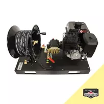 Variklio platforma su žarnos ritėmis GE1013BD, Briggs & Stratton XR2100, 4000 psi / 275 bar