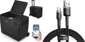 Kelioninis šaldytuvas „Peme Expedition 40 Dark Sky“ + USB laidas