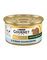 GOURMET Gold Adult Succulent Delights su vandenynų žuvimis 48x85g