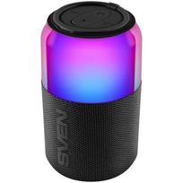 portable speaker SVEN PS-130, red, power output 10W (RMS), TWS, Bluetooth, USB, lithium battery