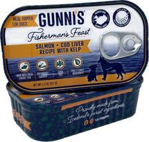 Gunnis - Toppers Salmon & Cod Liver with Seaweed - 127 g
