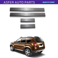Chromuota durų slenksčio juosta 4 vnt. Nerūdijančio plieno Duster Mk1 2010-2017 m.