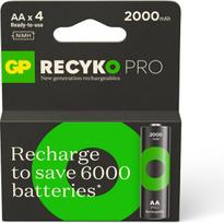 Nenurodyta_V Įkraunami elementai GP RECYKO AA, 2000mAh, 4 vnt.