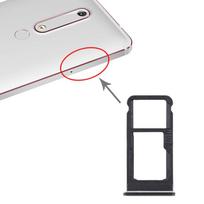 SIM Card Tray + SIM Card Tray / Micro SD Card Tray for Nokia 6.1 / 6  / TA-1043 TA-1045 TA-1050 TA-1054 TA-1068 juoda