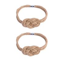 Magnetic Curtain Tiebacks Simple Drape Tie Backs Elegant Hand Weave Rope Knot Decorative Curtain Holdbacks Home Decors