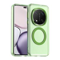 For Honor Magic 7 Pro Cover Frosted For Magsafe Phone Case For Honor Magic 7 Lite Transparent Skin Feel Wireless Charging Cases Honor Magic7 žalia