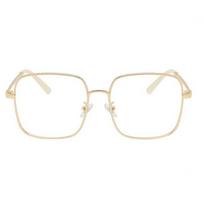 White Waterproof Golden-frame Myopia Glasses Lightweight PC Glitter Big Frame Glasses Alloy HD Women Reading Eyewear Outdoor 450 auksas
