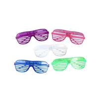 3 Neon Colors LED Luminous Glasses Light Up Eyewear Shades for Christmas Party Mardi Gras Nightclub Birthday Decor Random Color -1PC