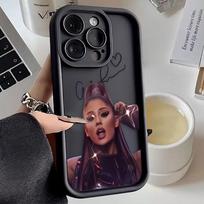 A-Ariana G-Grande Dainininkės telefono dėklas, skirtas iphone Apple 17 AIR 16 16E 11 12 13 14 15 XR Plus Pro Max Silikoninis dėklas, pasidaryk pats korpuso dangtelis IPHONE12PROMAX