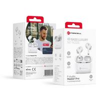 FORCELL F-AUDIO Master Pro belaidės ausinės bluetooth TWS baltos