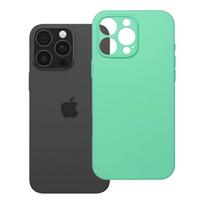 Silikoninis 2mm dėklas telefonui IPHONE 16 Pro Max, suderinamas su Magnetine MagSafe funkcija, mėtų spalvos