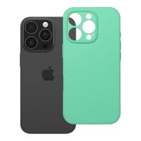 Dėklas silikoninis 2 mm iPhone 16 Pro, skirtas MagSafe – mėtų spalvos