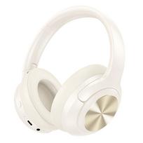 HOCO belaidės ausinės bluetooth ANC W54 pieniškai baltos