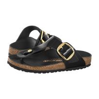 Birkenstock Gizeh Big Buckle High-Shine Black Leather Patent 1021469 (BK414-a) šlepetės